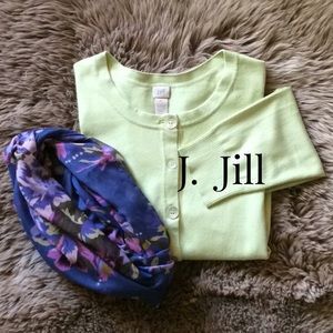 J.Jill Crop Cardigan Sweater